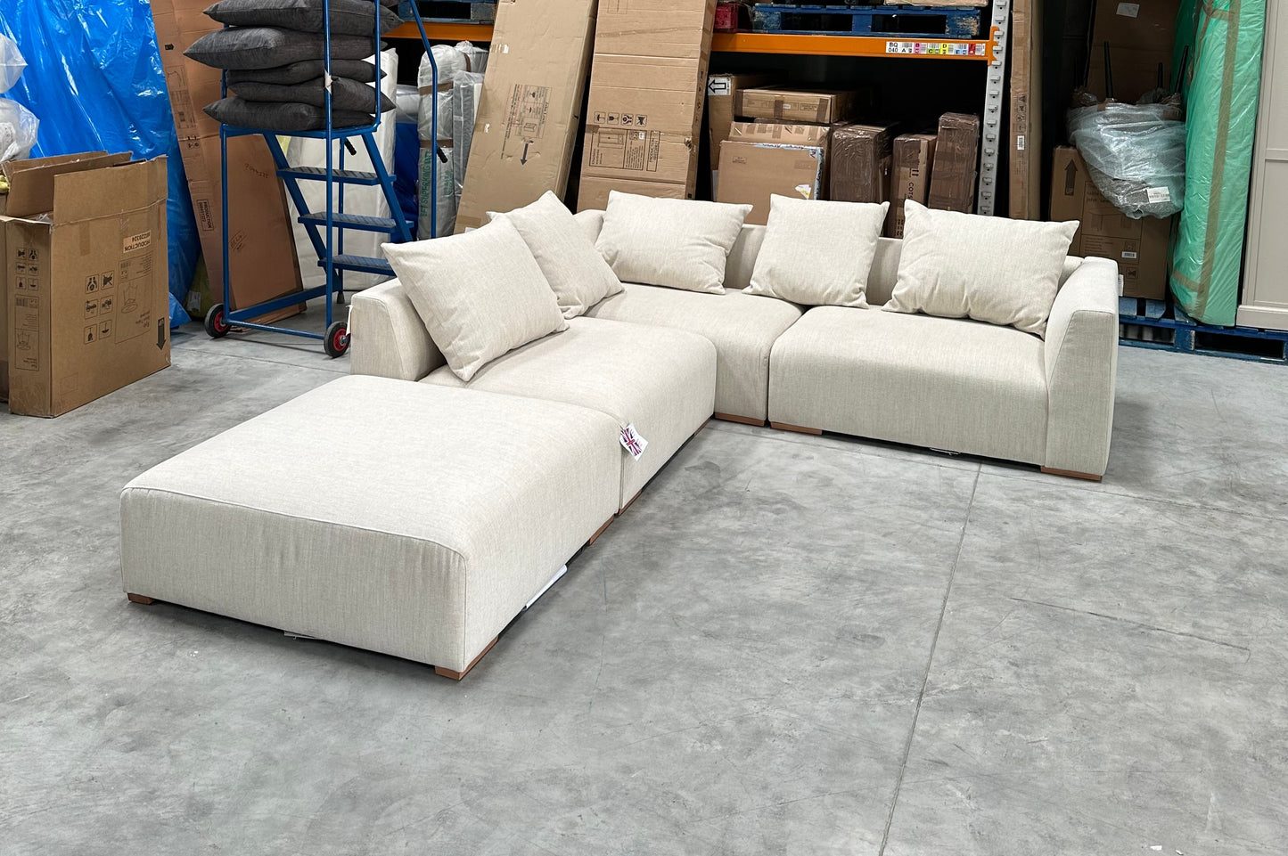 John Lewis Tokyo Grand 5+ Seater LHF Large Corner Aquaclean Connie Natural