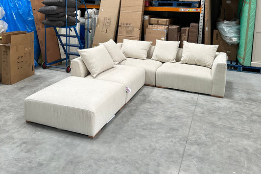 John Lewis Tokyo Grand 5+ Seater LHF Large Corner Aquaclean Connie Natural