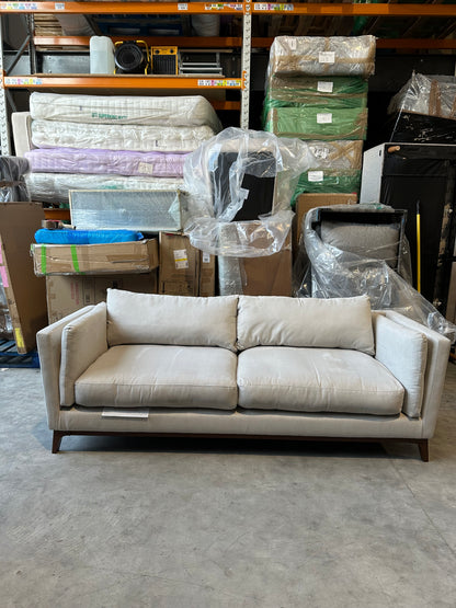 John Lewis Trim Grand 4 Seater Sofa Soft Weave Clay