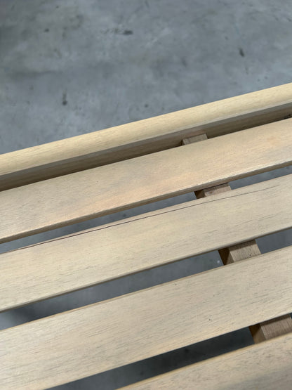 John Lewis Acacia Wood Foldable 2-Seater Garden Bench, Natural