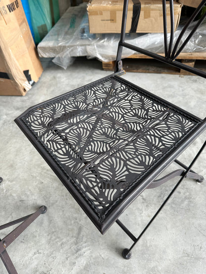 Gallery Direct Brindisi 2-Seater Folding Garden Bistro Table & Chairs Set