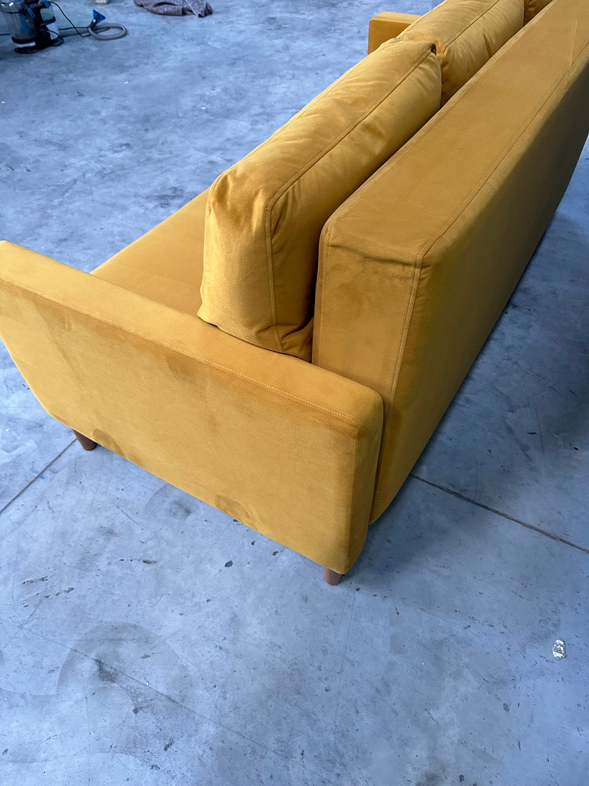 G Plan Vintage The Fifty Four Large 3 Seater Sofa Bed, Plush Turmeric