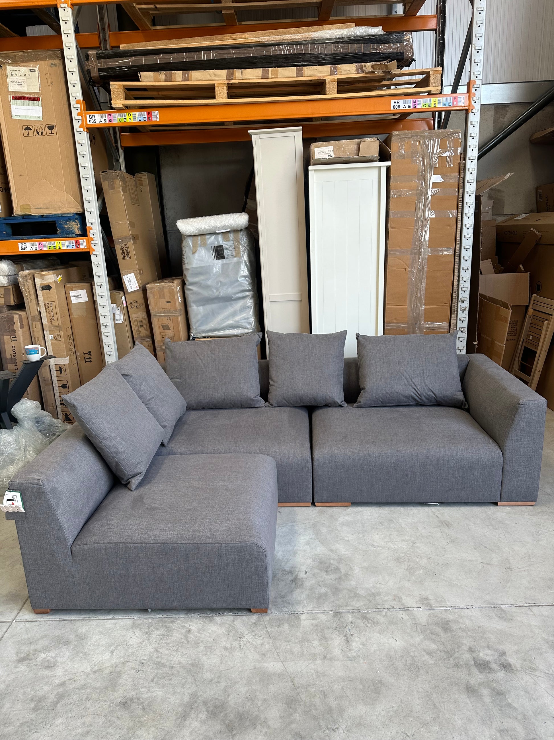 John Lewis Tokyo Medium LHF Corner Group SOFT WEAVE STEEL