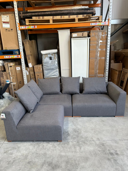 John Lewis Tokyo Medium LHF Corner Group SOFT WEAVE STEEL