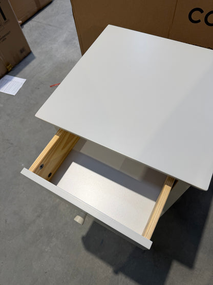 John Lewis Wilton 2 Drawer Bedside Cabinet, Linen