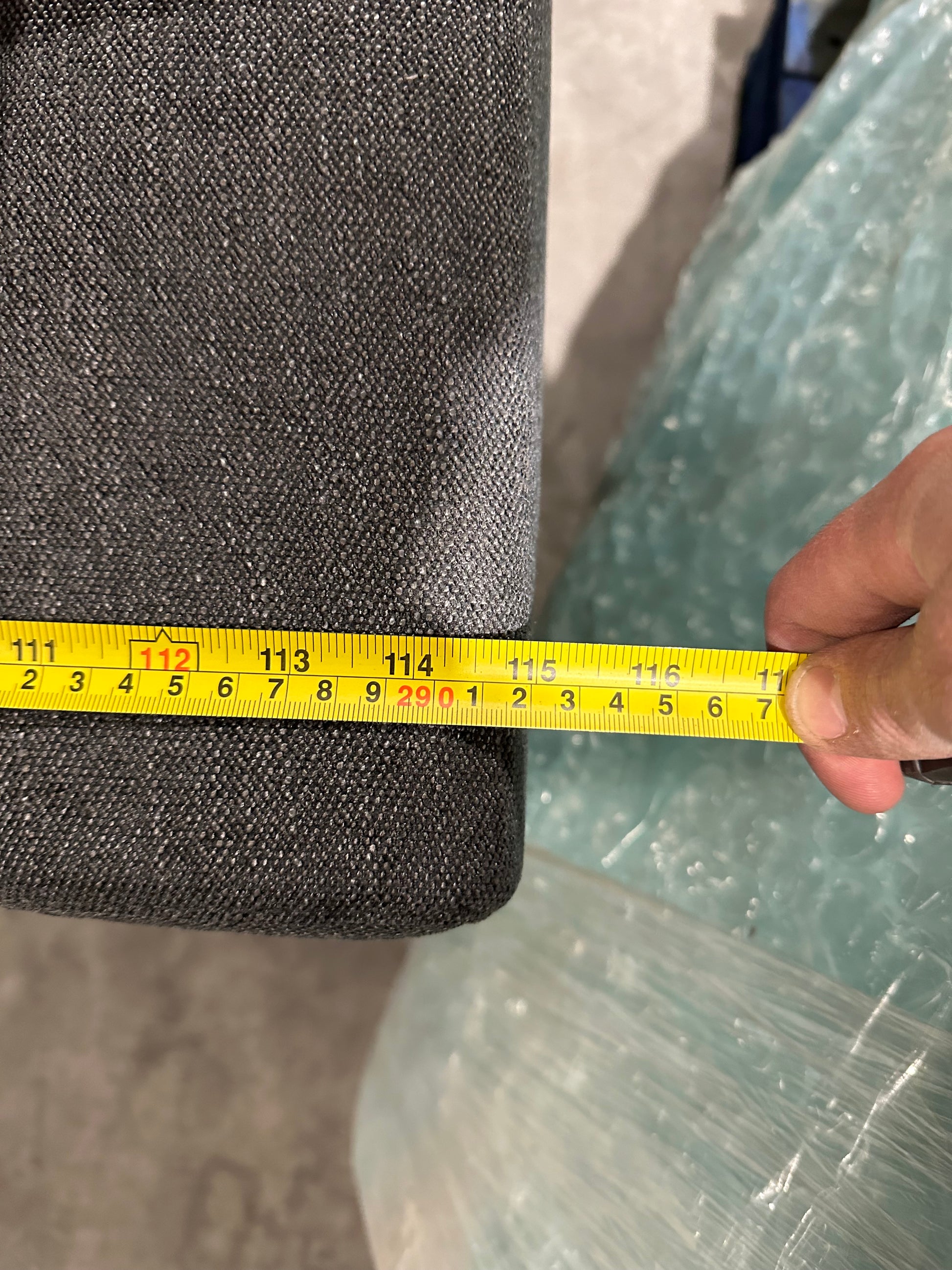 John Lewis Tokyo Grand 4 Seater Sofa Modular Twisted Boucle Grey Blue