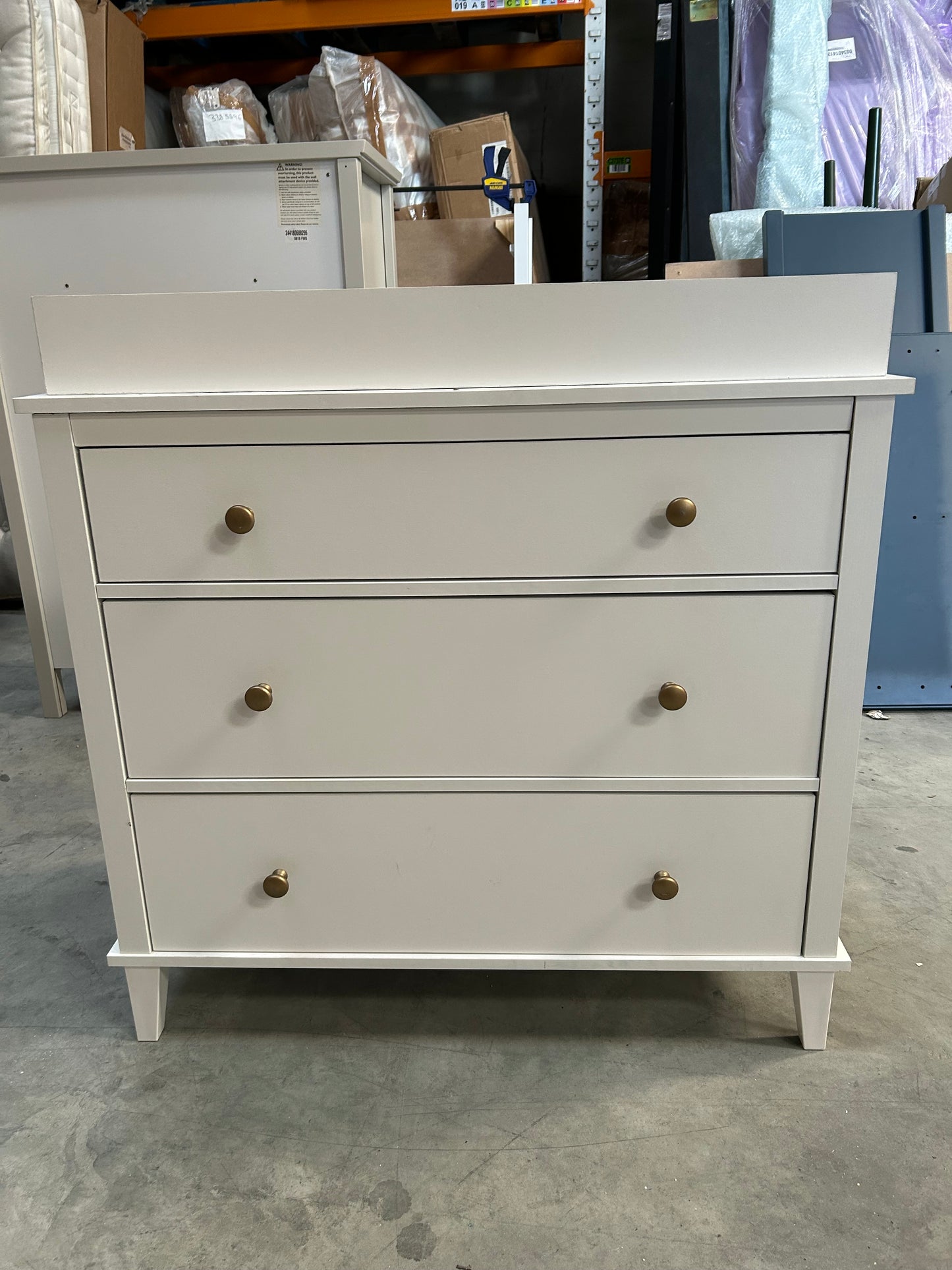 Little Seeds Monarch Hill Poppy 3 Drawer Changing Table, White