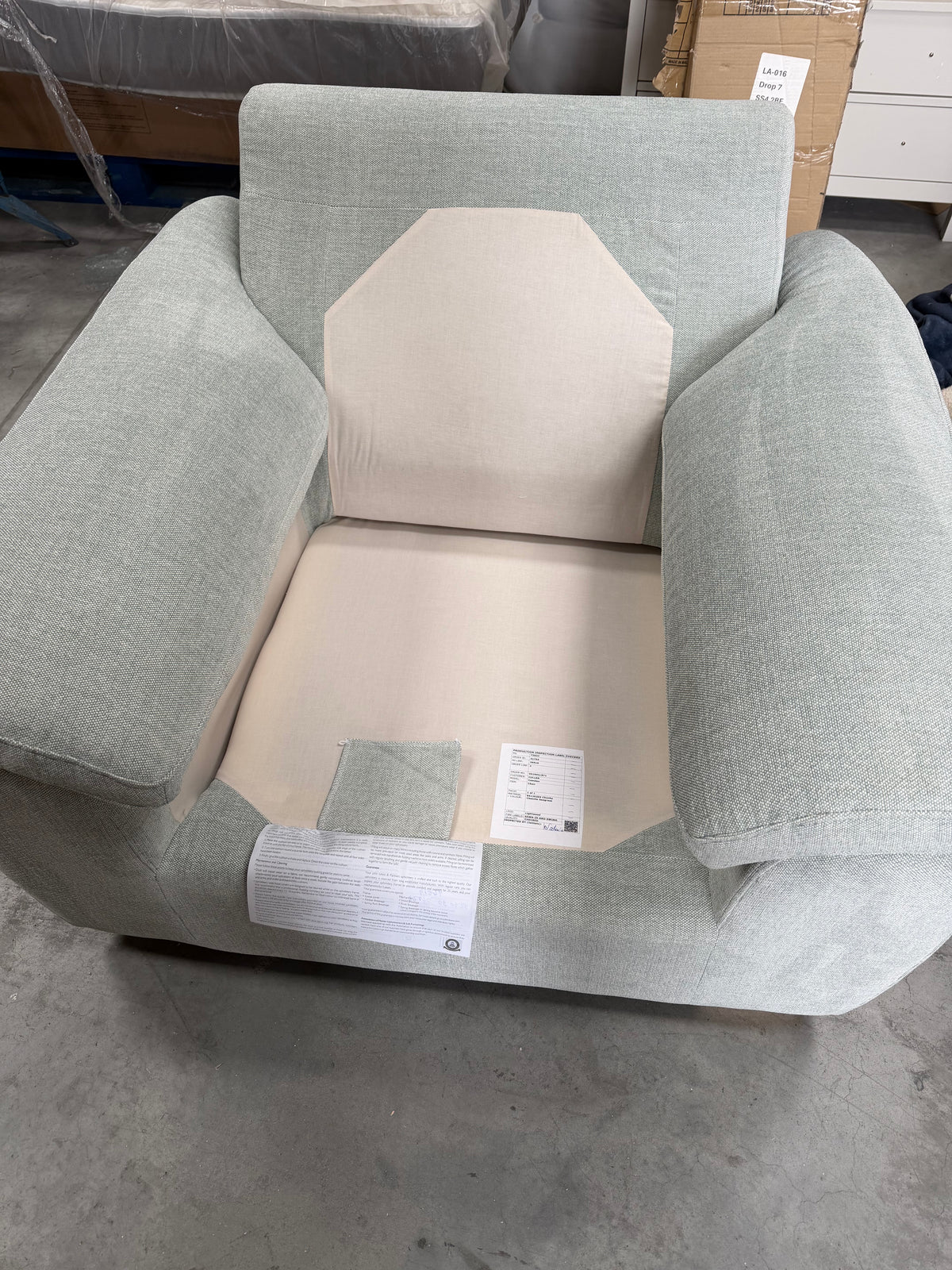 John Lewis Camden Armchair Light Blue Seagrass