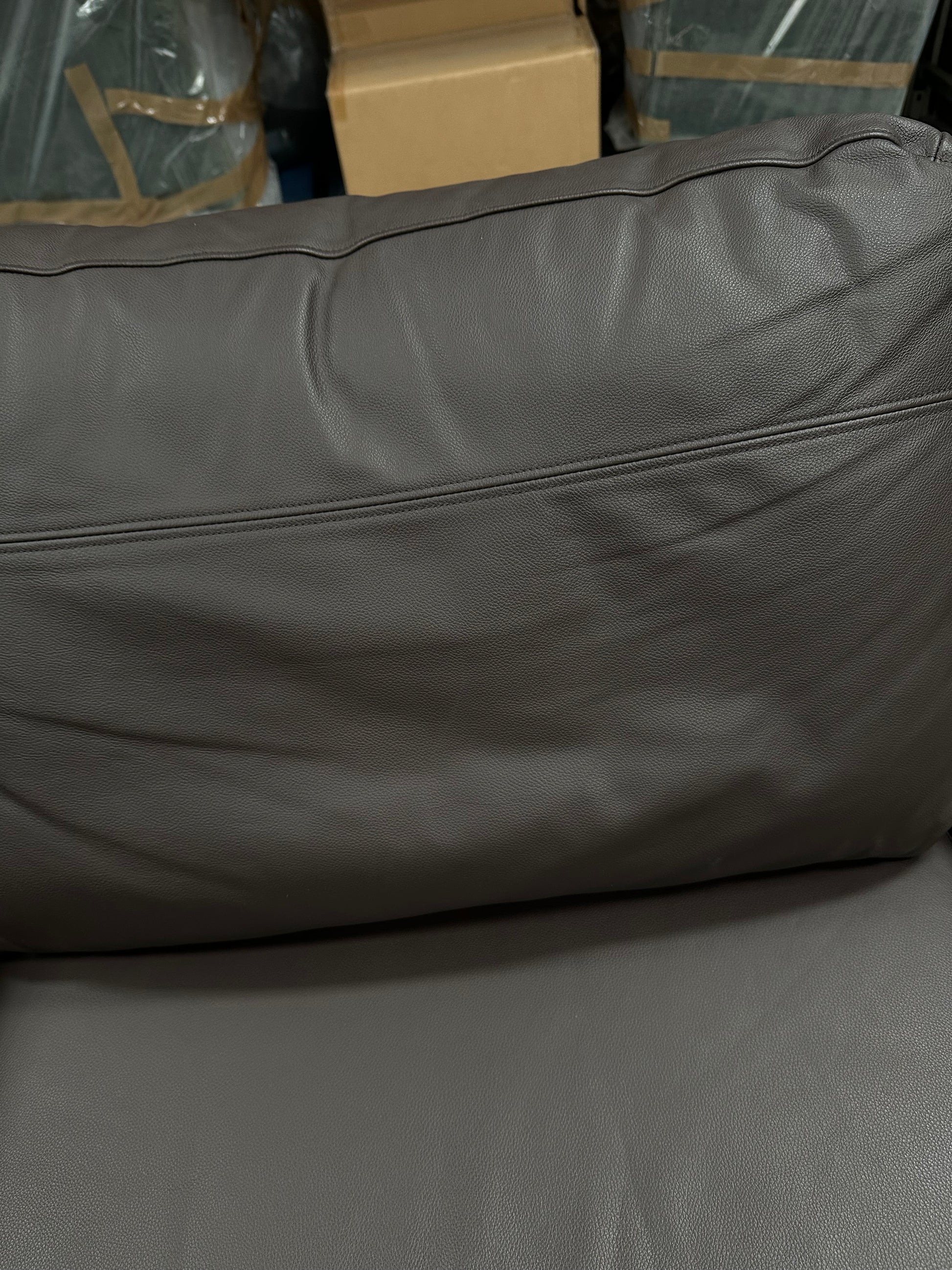 John Lewis Leather Oliver Medium 2 Seater Sofa Dark Chocolate
