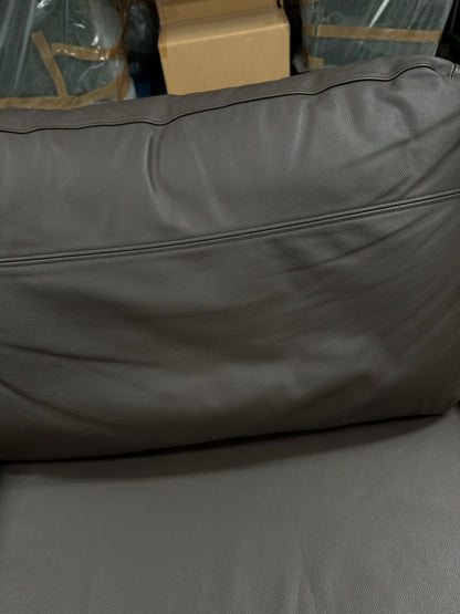John Lewis Leather Oliver Medium 2 Seater Sofa Dark Chocolate