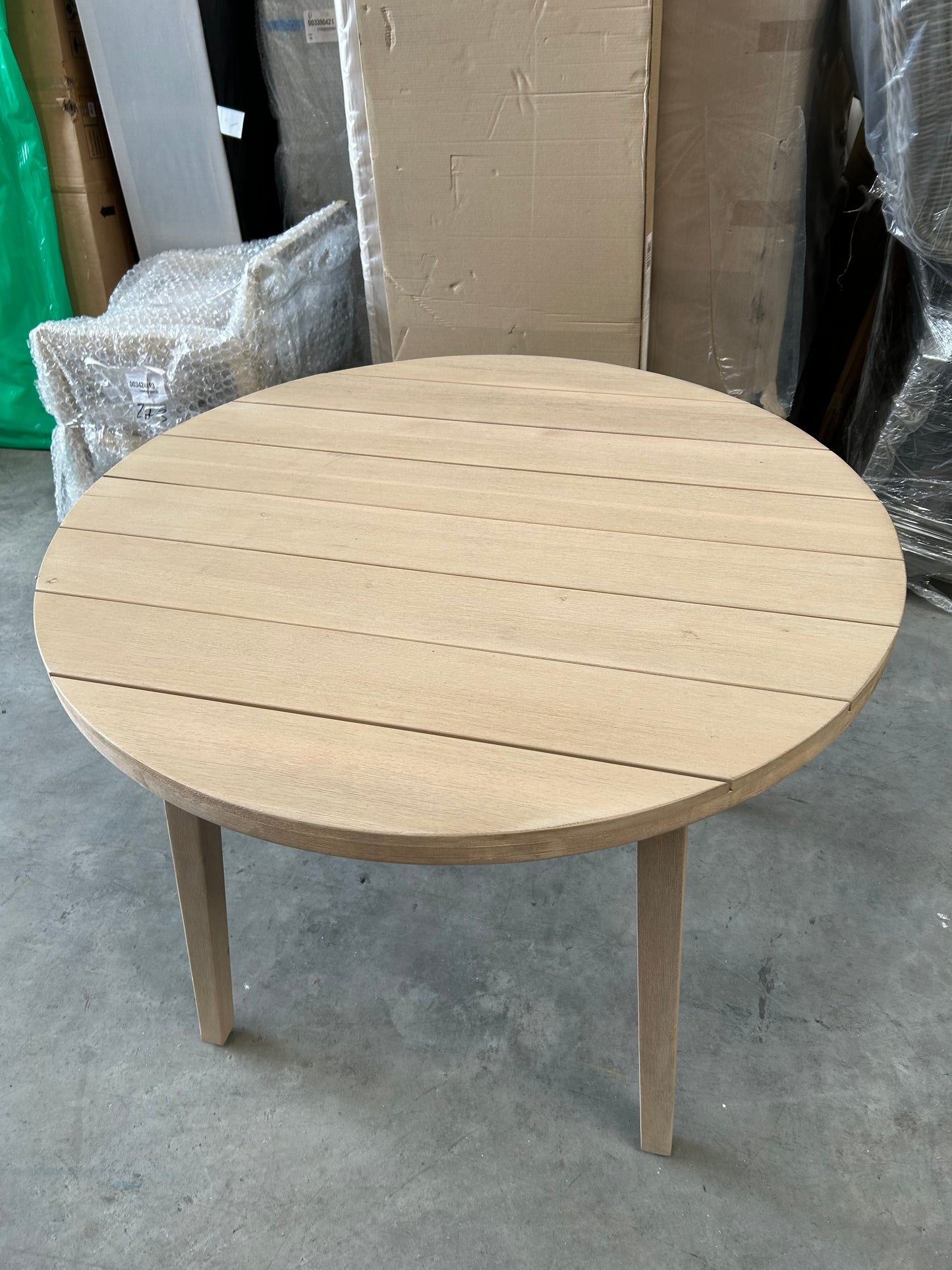 ohn Lewis Burford Round Garden Dining Table, 100cm