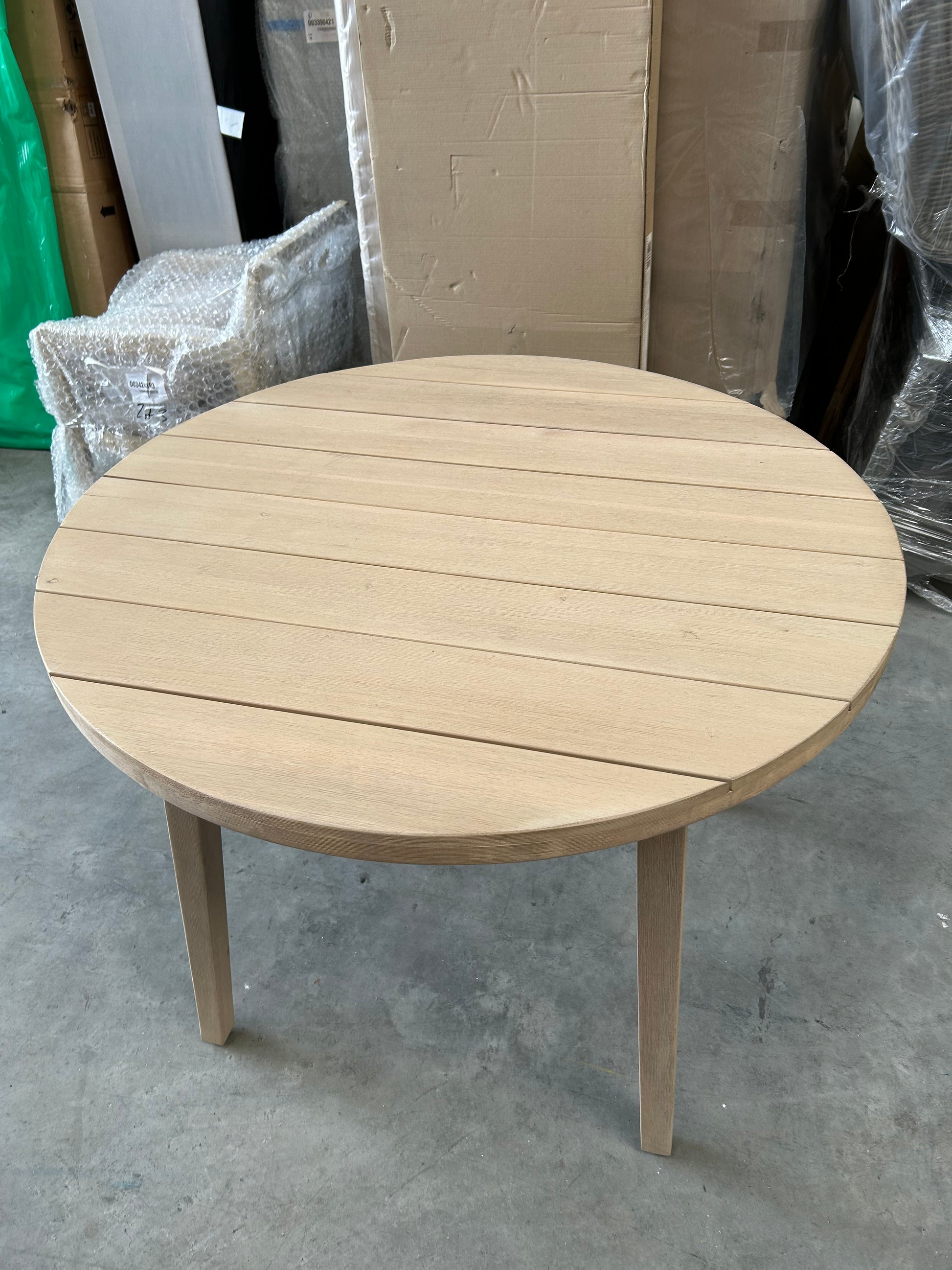 ohn Lewis Burford Round Garden Dining Table, 100cm