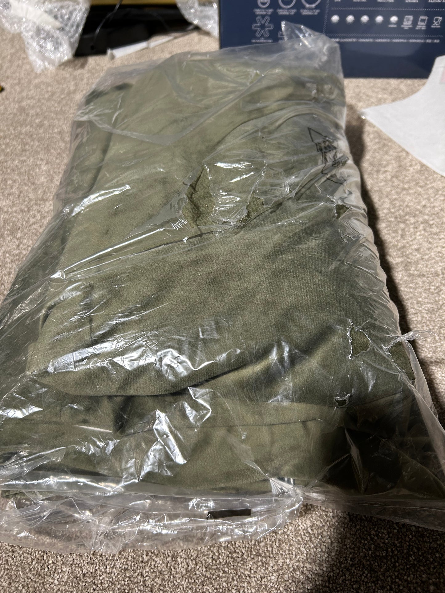 John Lewis Velvet Pair Lined Pencil Pleat Curtains, Khaki Green, W167 x Drop 228cm