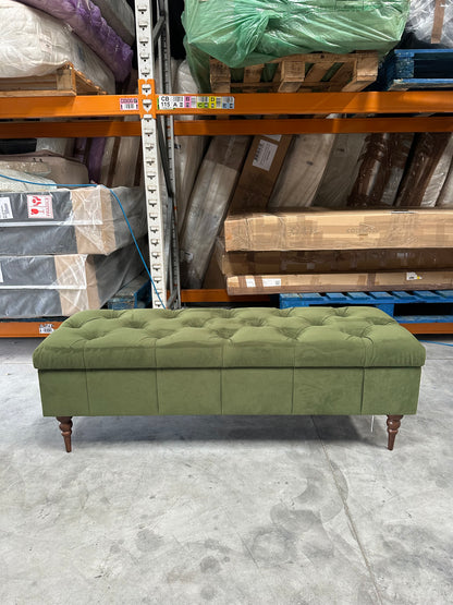 Swoon Plymouth Footstool Plymouth Fern Easy Velvet