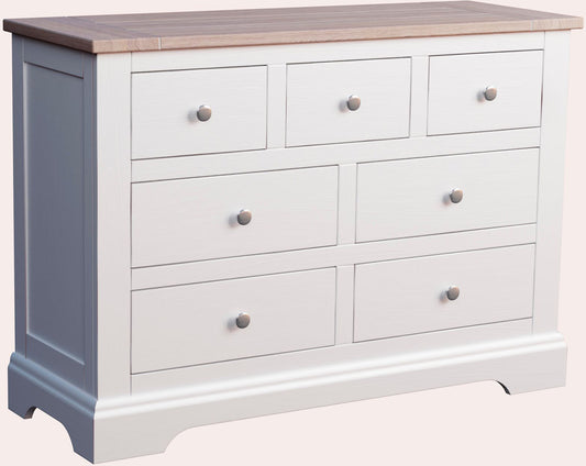 Laura Ashley Dorset White 3+4 Drawer Chest