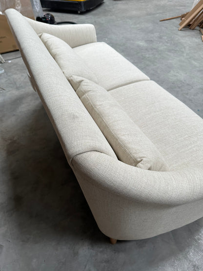 John Lewis Fireside Large 3 Seater Sofa AquaClean Matilda Natural