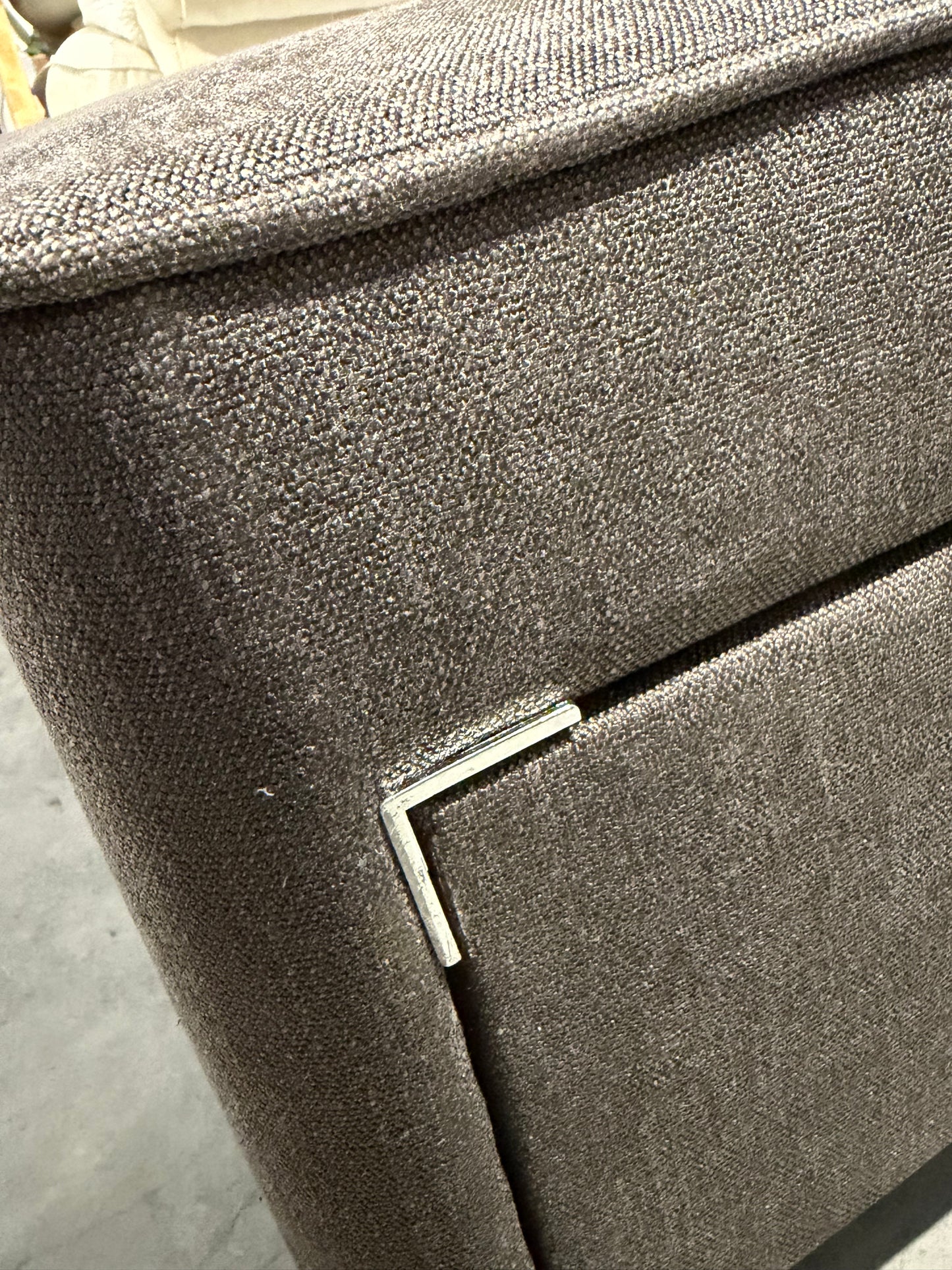 John Lewis Pocket Sprung 4 Drawer Divan Base, Double, Soft Touch Chenille Charcoal