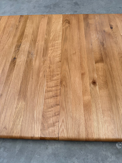 John Lewis X-Ray 6-8 Seater Extending Kitchen Dining Table Oak
