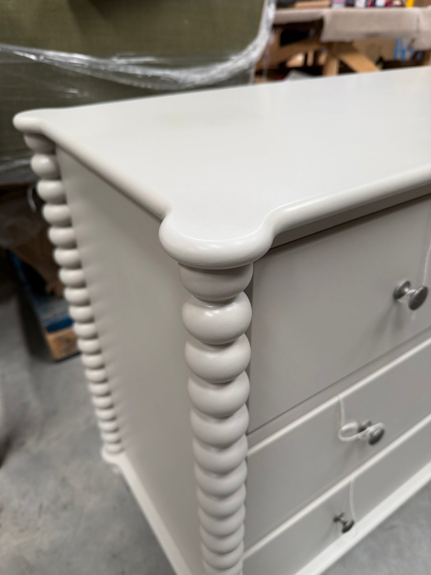 John Lewis Chest of Drawers Bobbin 3 Drawer Grey