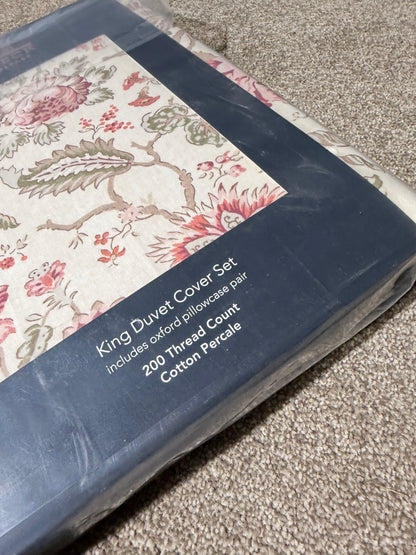 Bedeck of Belfast Nora Cotton Duvet Cover Set, Multi, King Set