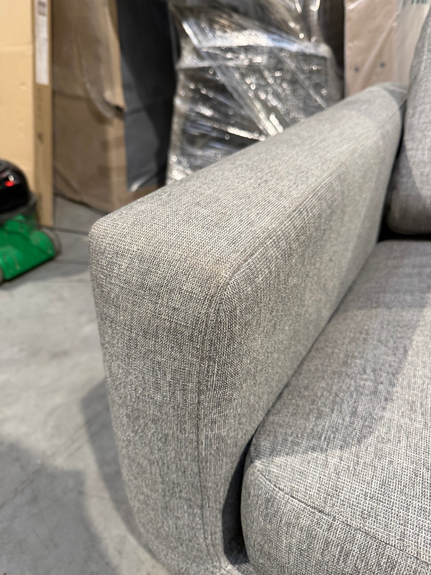 John Lewis Corner Sofa Barbican 5+ Seater Connie Grey