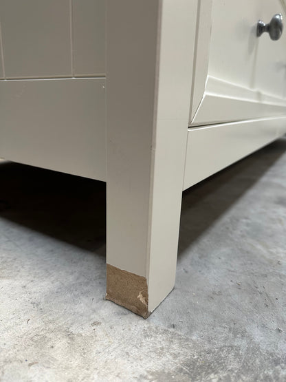 Julian Bowen Maine Triple Wardrobe with 2 Drawers Cream