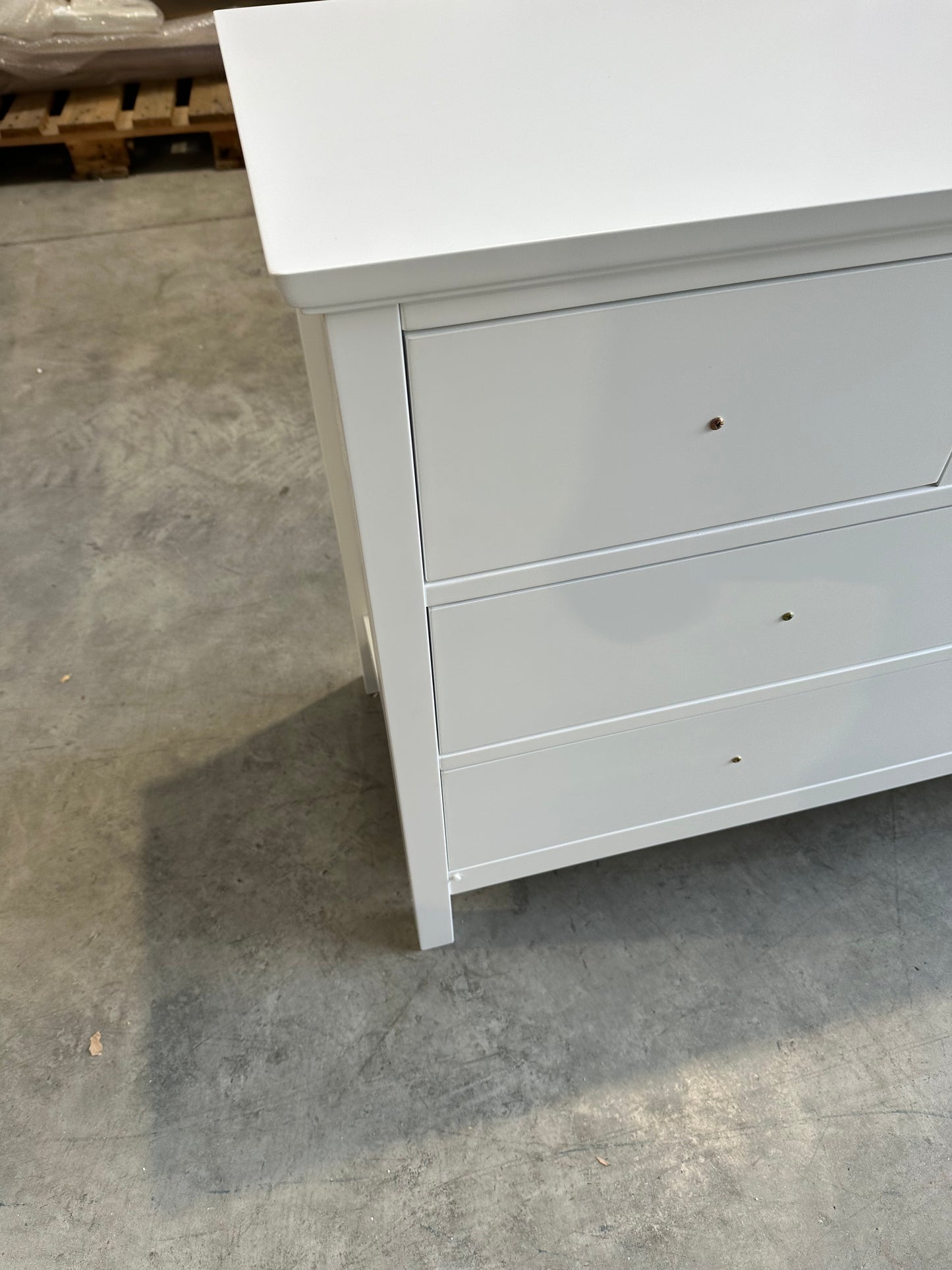 John Lewis Chest of Drawer White Wilton 7 Drawer Chest