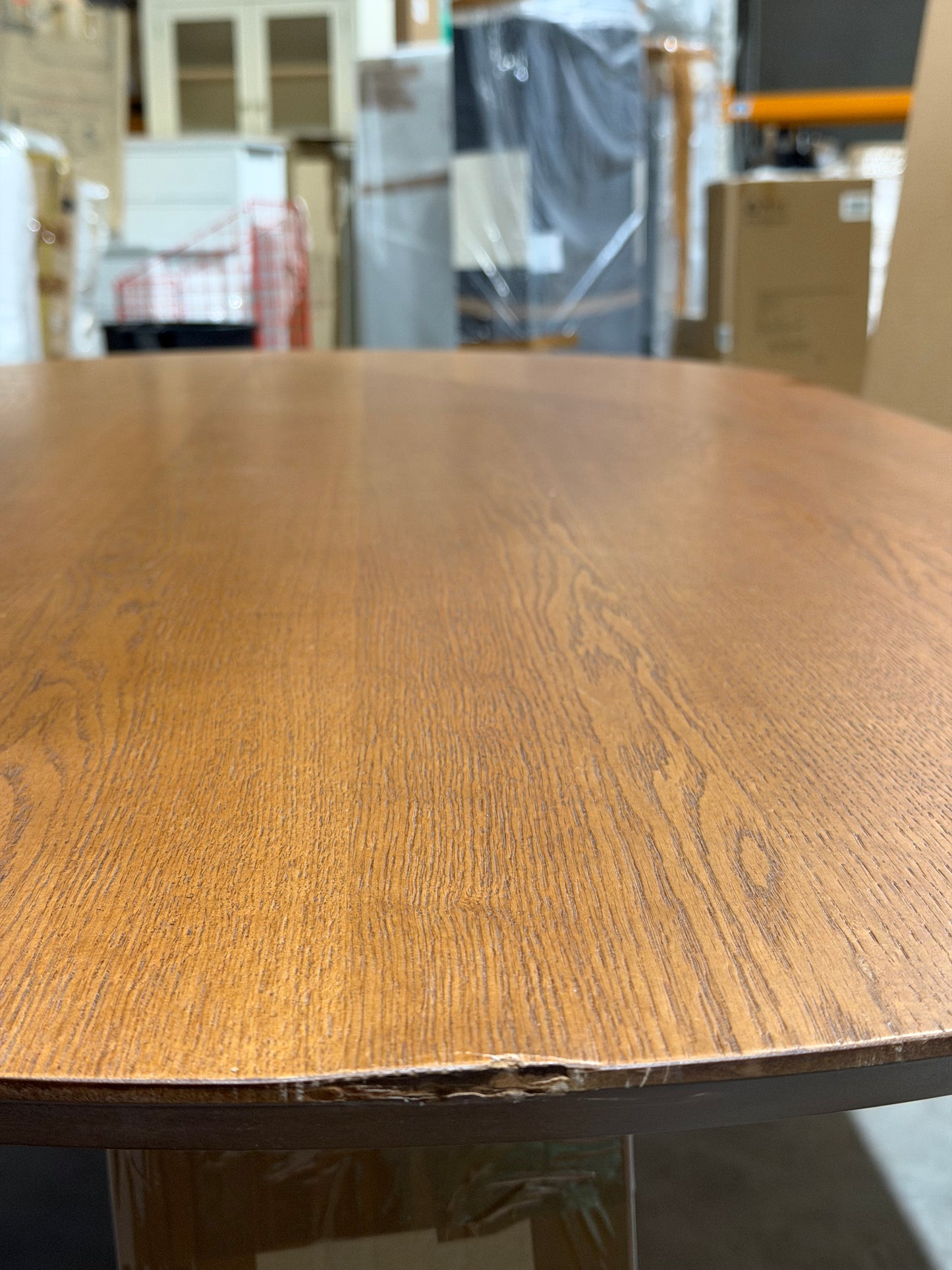 John Lewis Trestle 6 Seater Dining Table Dark Oak