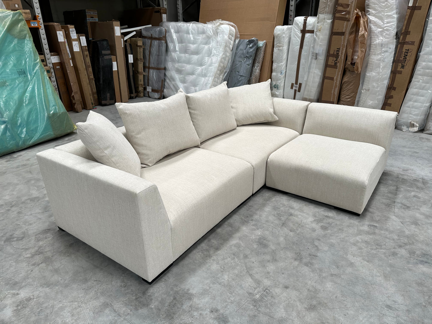 John Lewis Tokyo Medium RHF Corner Group Aquaclean Connie Natural