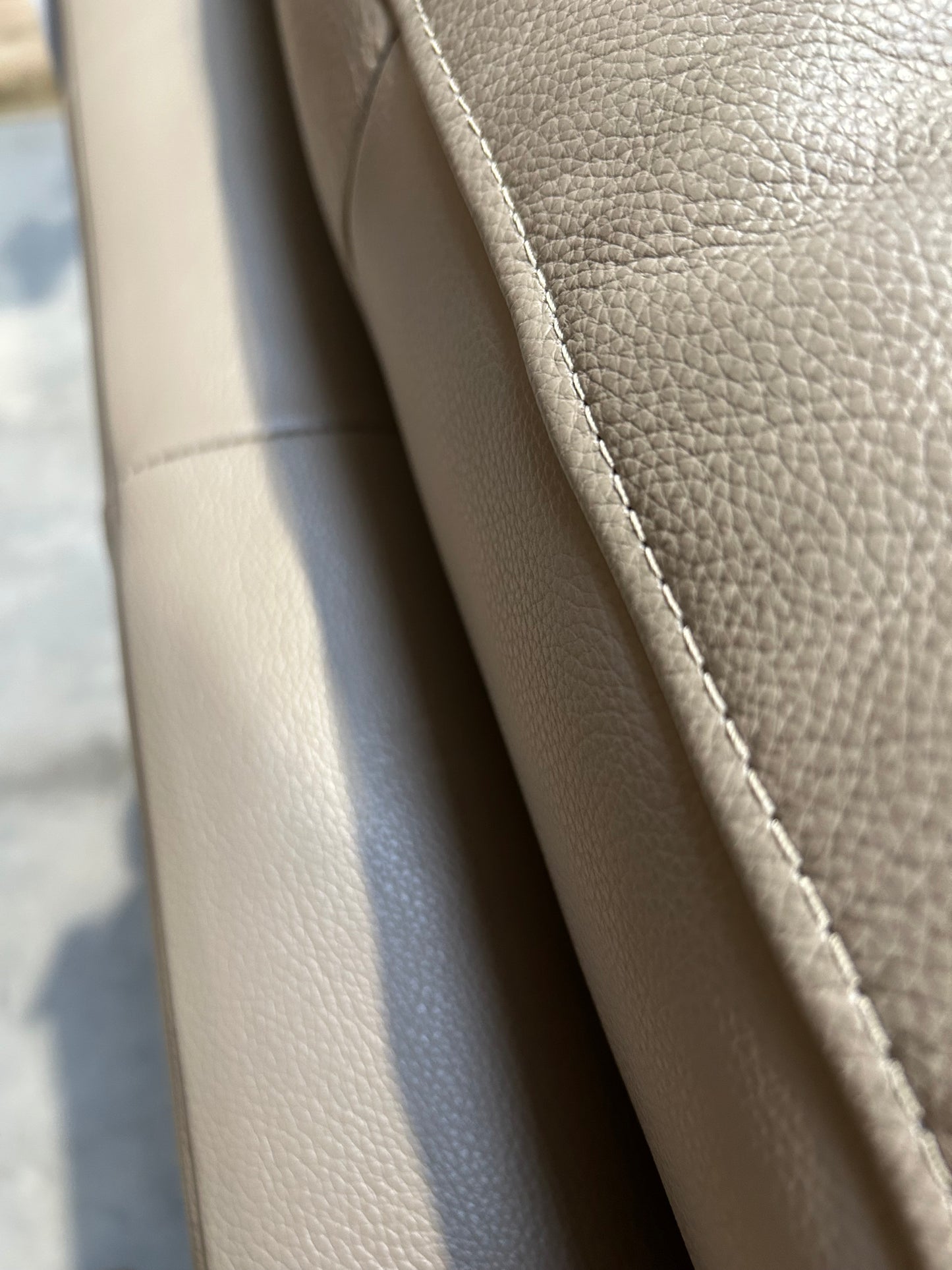 John Lewis Camden Leather Armchair, Dark Leg, Nature Putty