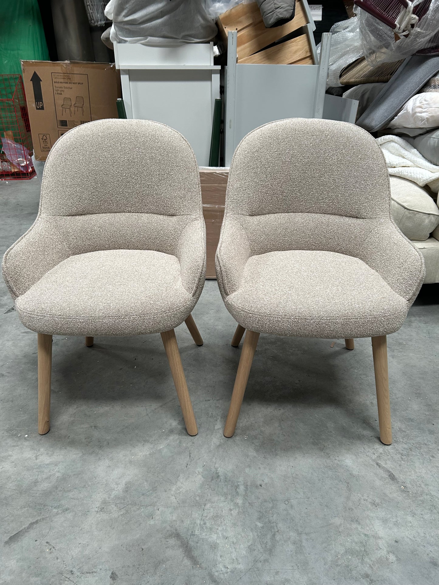 John Lewis Nesto Dining Chair, Set of 2, Natural