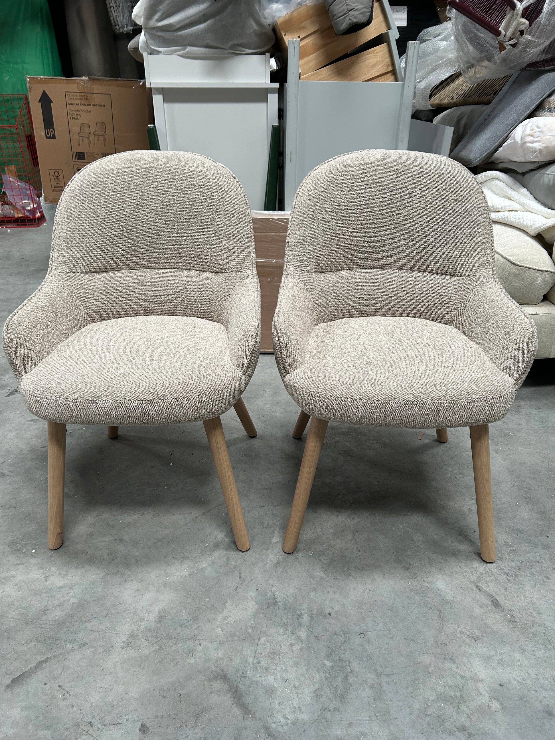 John Lewis Nesto Dining Chair, Set of 2, Natural