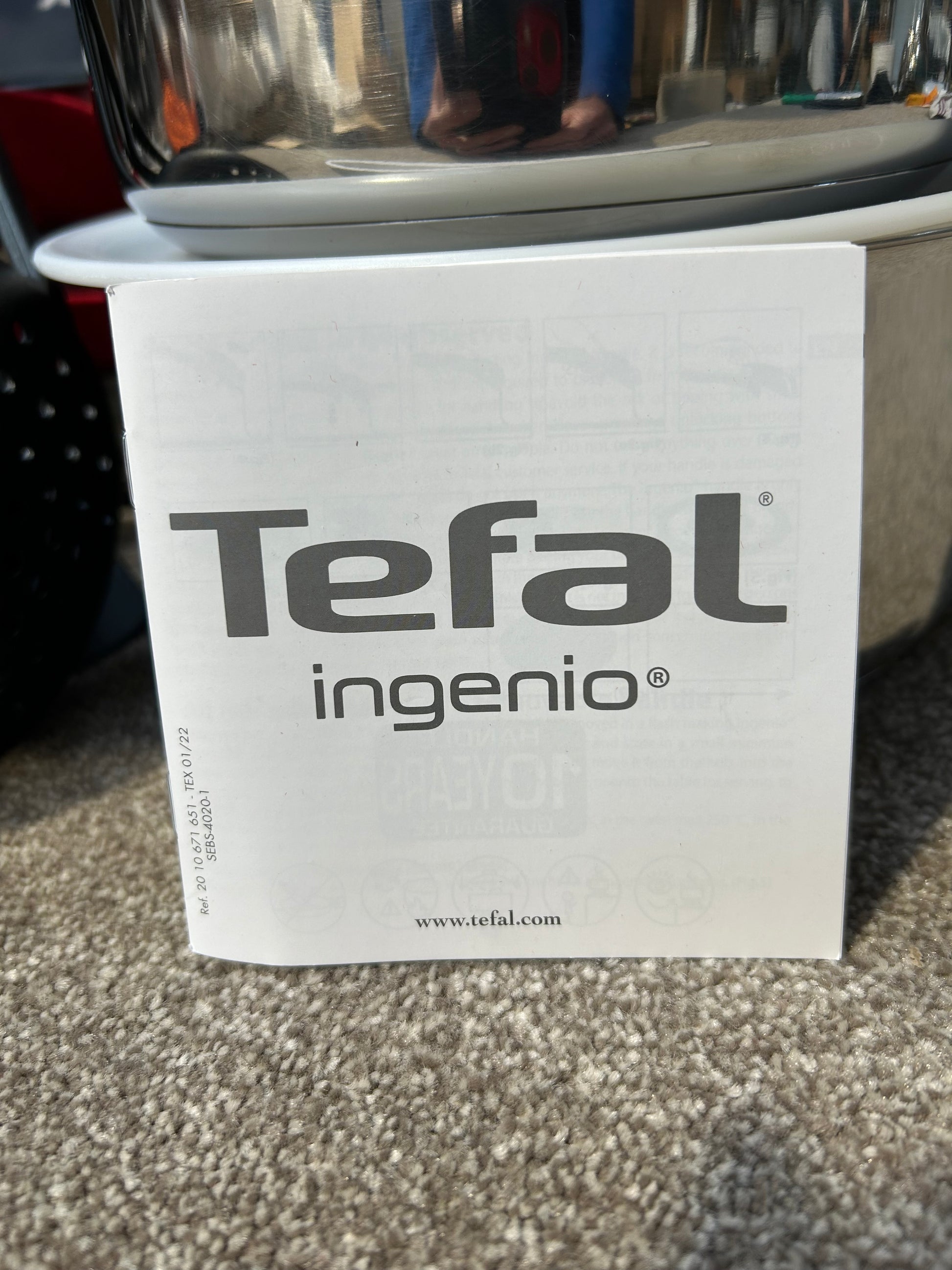 Tefal Ingenio Emotion Stainless Steel Pans, Lids & Utensils Set, 22 Piece