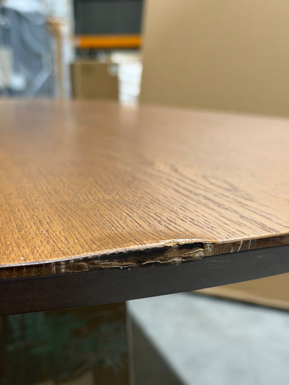 John Lewis Trestle 6 Seater Dining Table Dark Oak