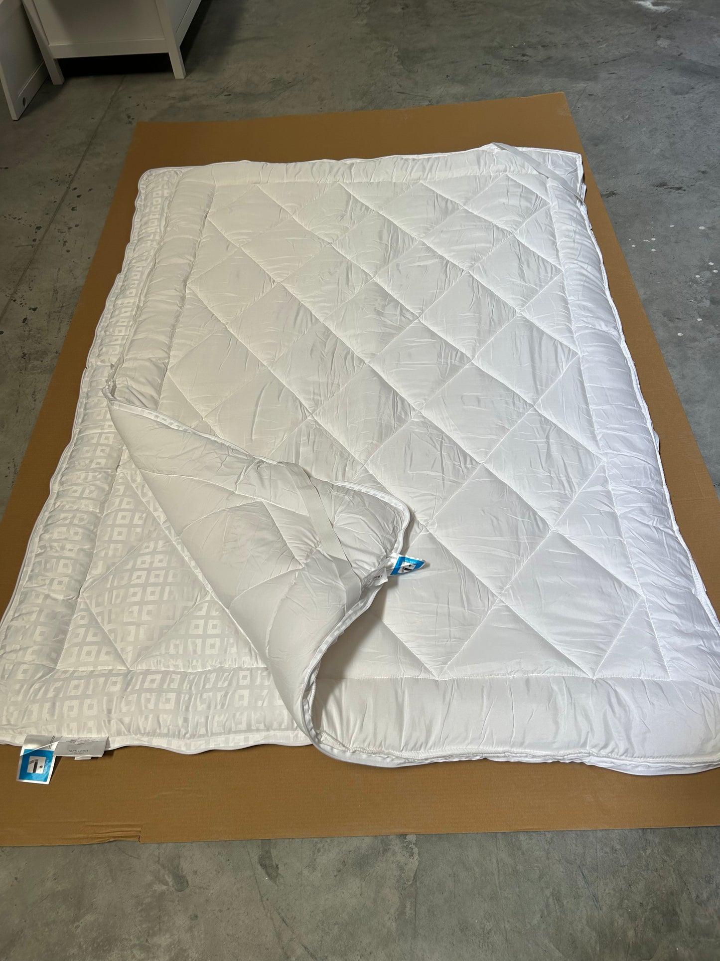 John Lewis Double Mattress Topper Synthetic Soft Touch Washable Dual Layer 6cm Deep