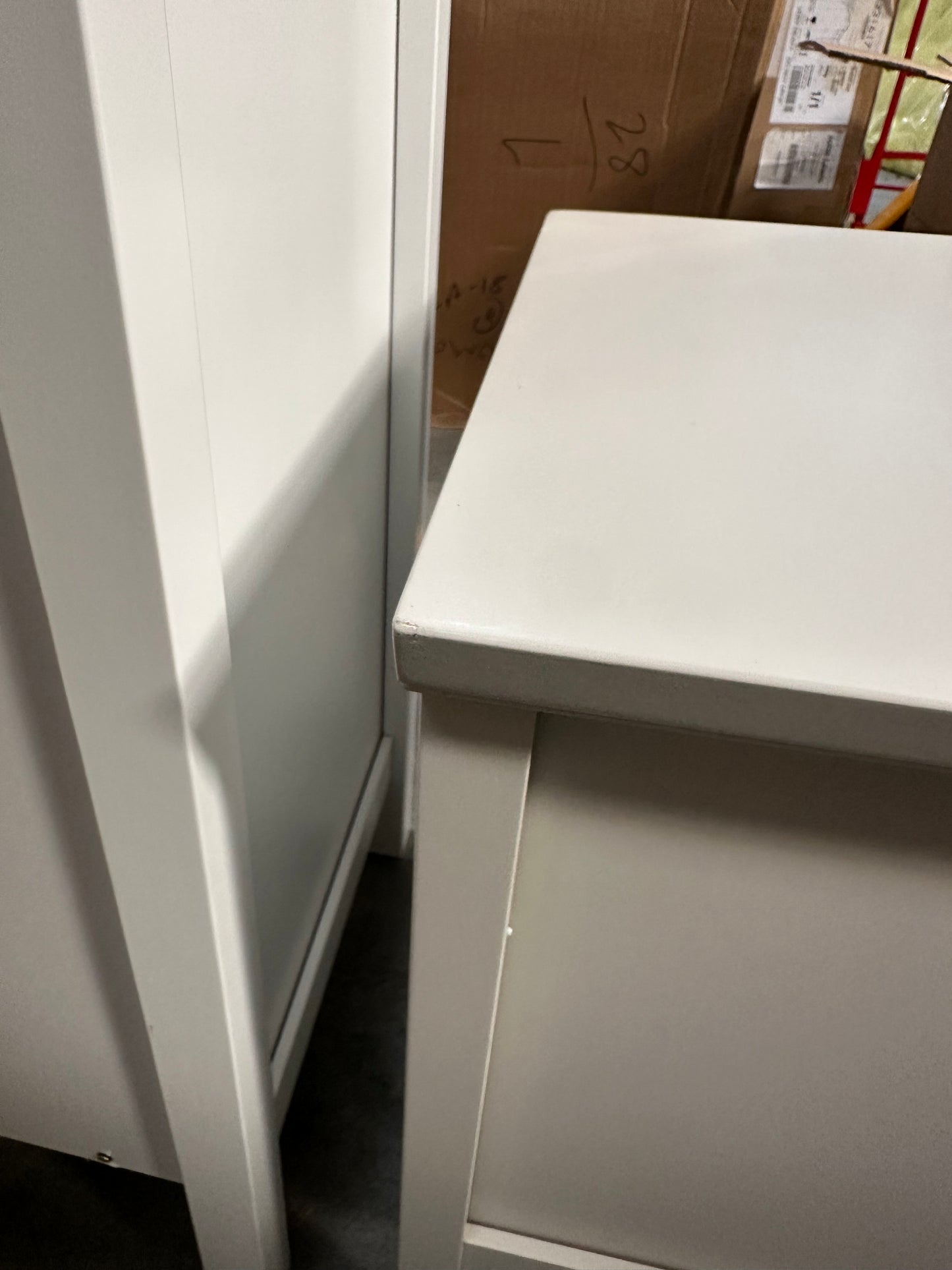 John Lewis Wilton 2 Drawer Bedside Cabinet, Linen
