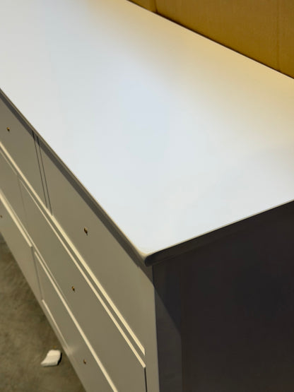 John Lewis Chest of Drawer White Wilton 7 Drawer Chest