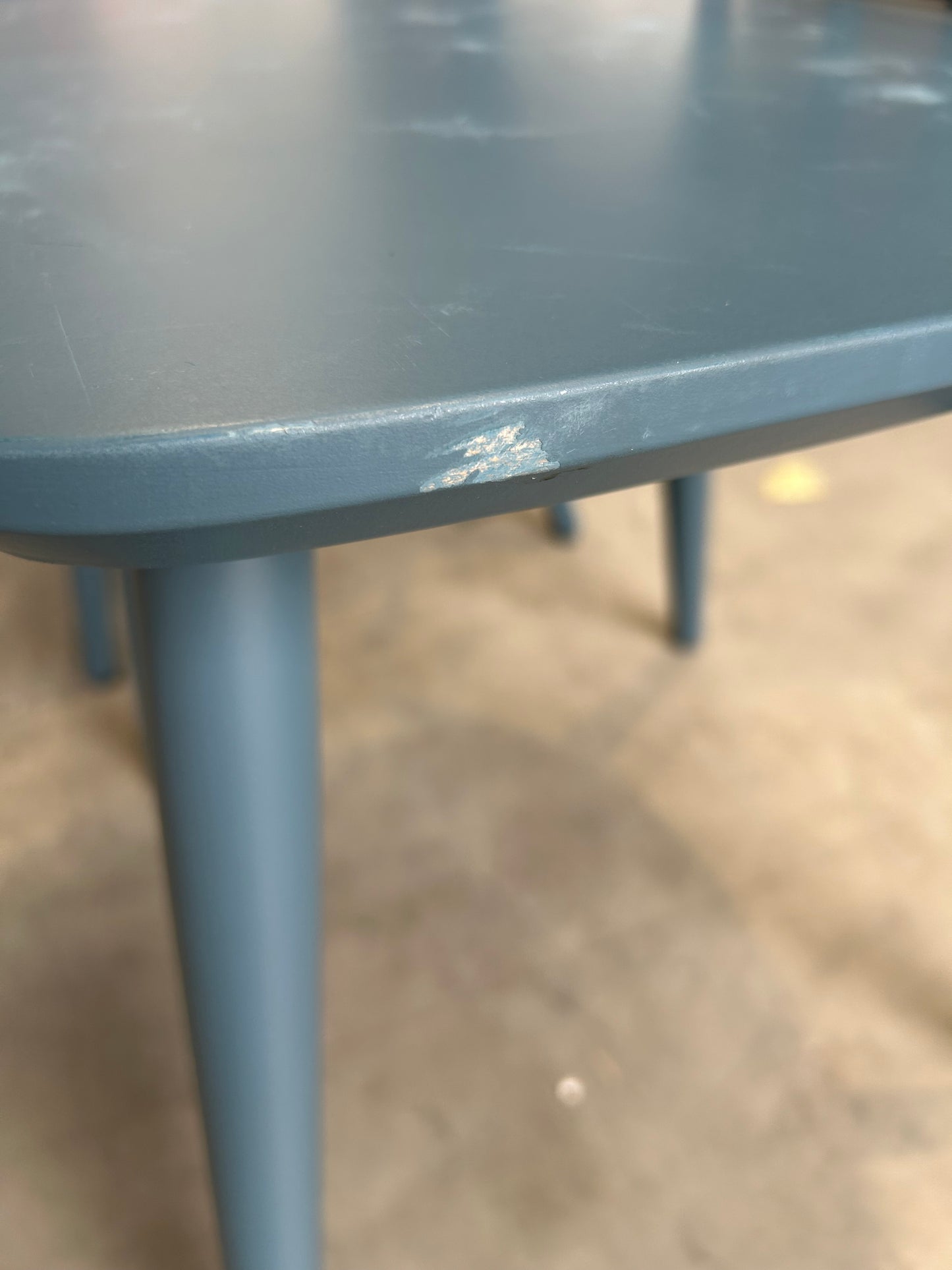 John Lewis Spindle Dining Chair, Set of 2, Blue, FSC-Certified (Beech Wood)