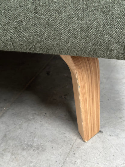 John Lewis Archie II Armchair Brushed Tweed Green