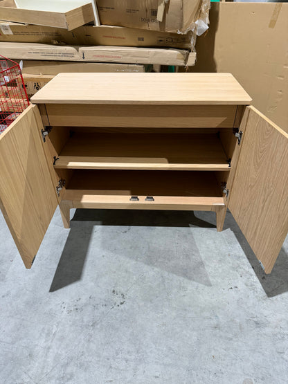 John Lewis Mira II 1 Drawer Small Sideboard, Oak