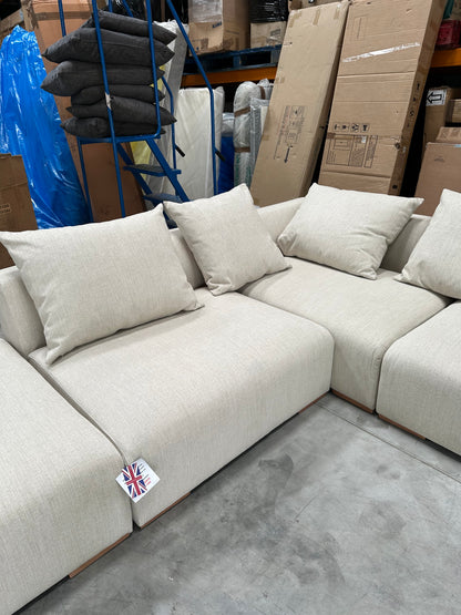 John Lewis Tokyo Grand 5+ Seater LHF Large Corner Aquaclean Connie Natural