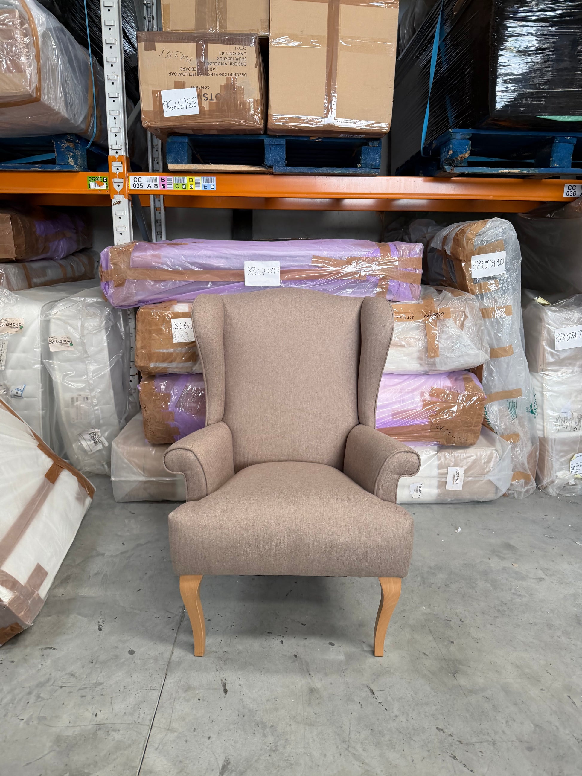 John Lewis Shaftesbury Armchair Brushed Tweed Mole