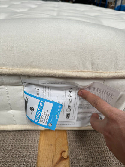 John Lewis British Natural Collection Linen 3250 Mattress, Firmer Tension, King Size