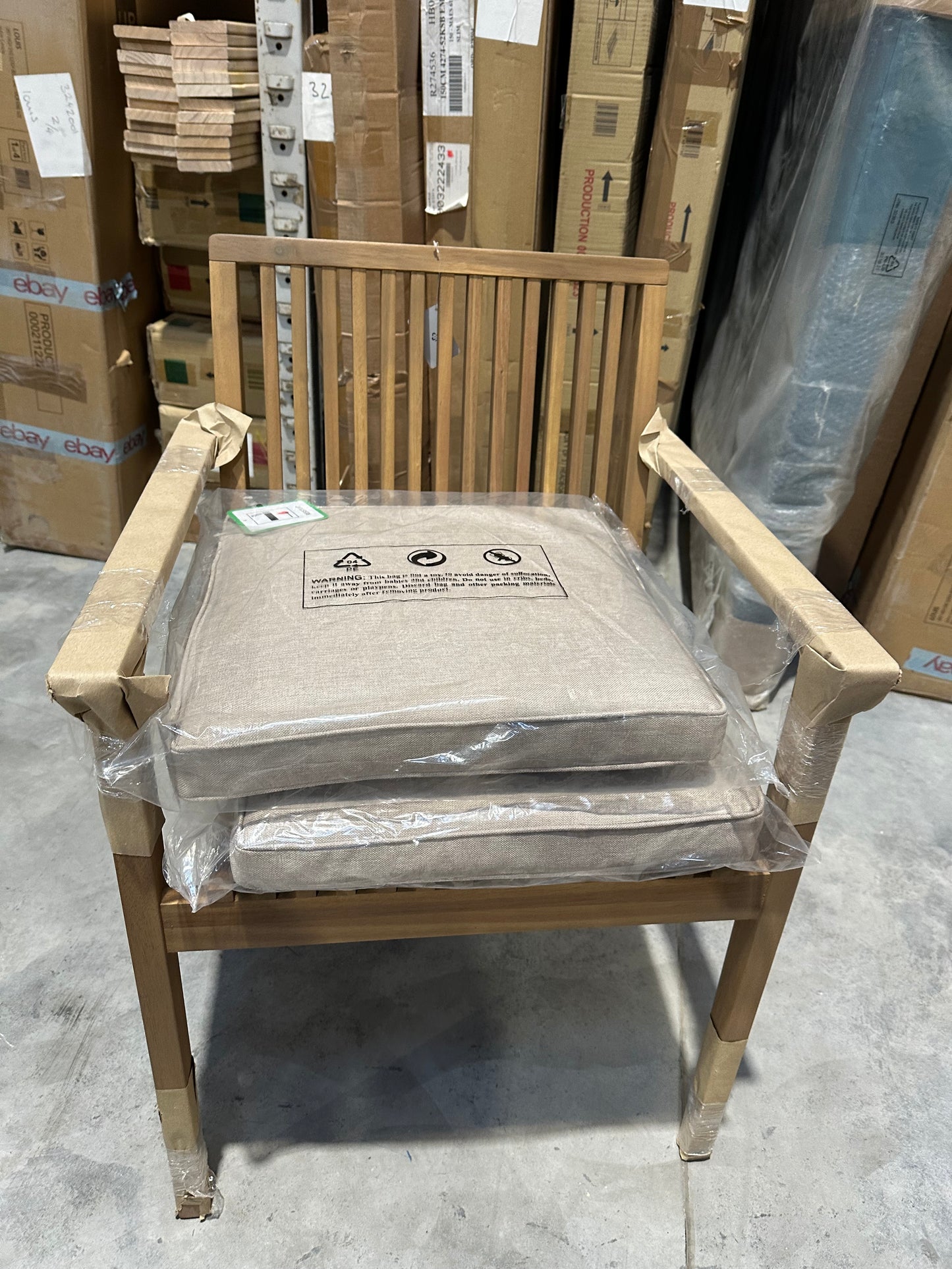 John Lewis Mona Garden Dining Chair, Set of 2, FSC-Certified (Acacia Wood), Natural