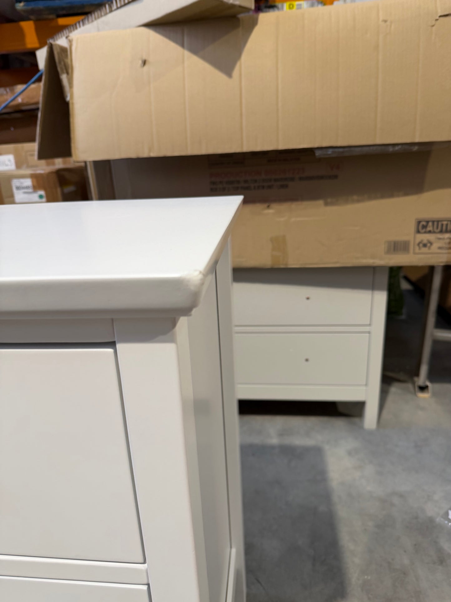 John Lewis Chest of Drawer White Wilton 7 Drawer Chest