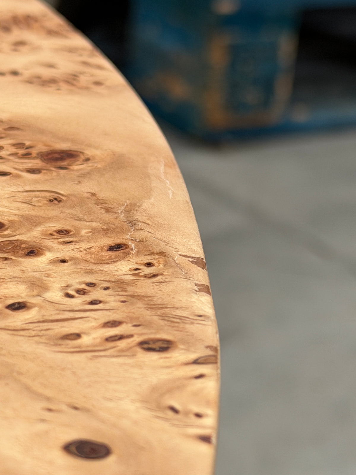 John Lewis Burl Round Coffee Table Natural