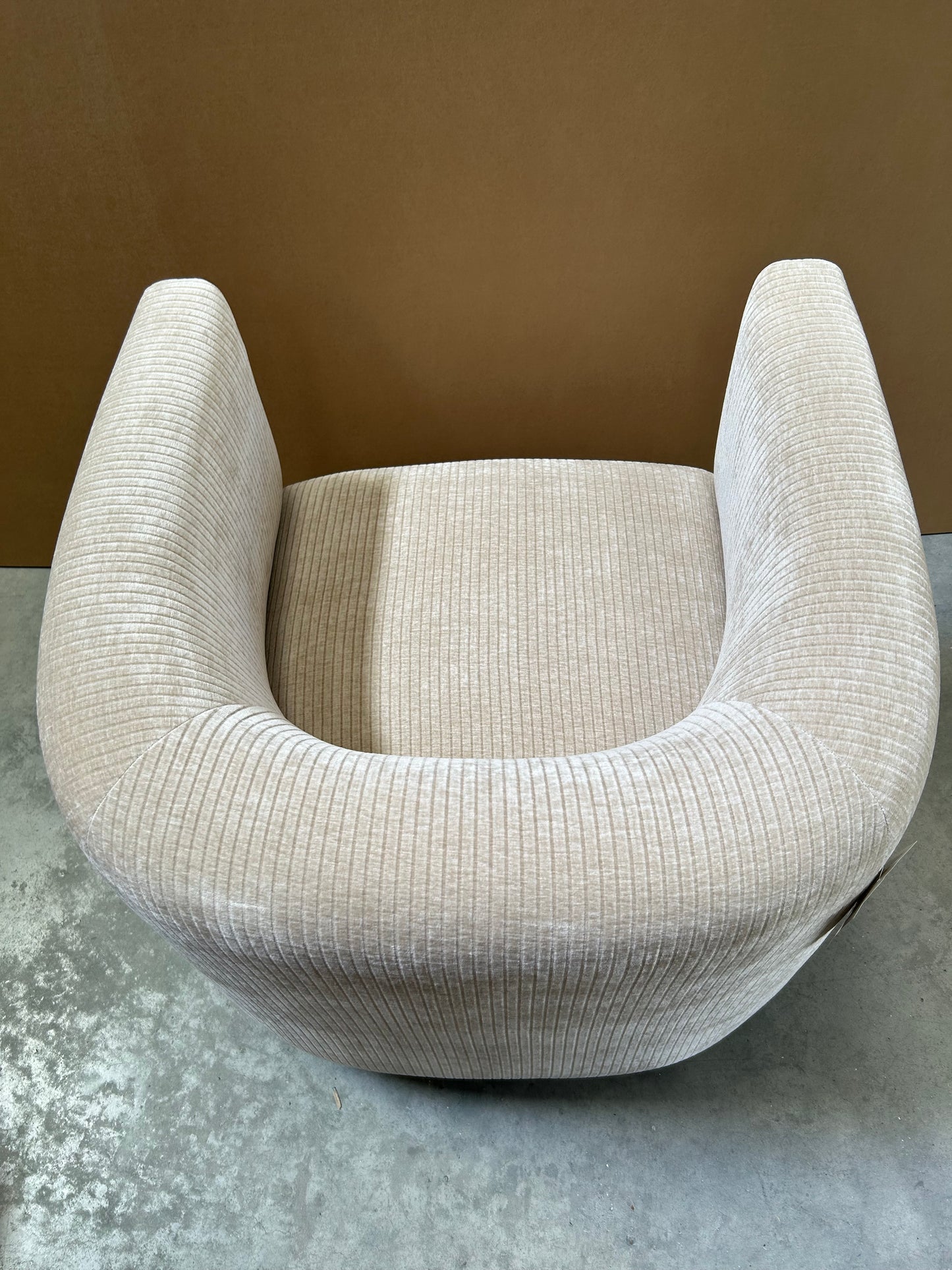 John Lewis Vila Tub Corduroy Armchair, Natural