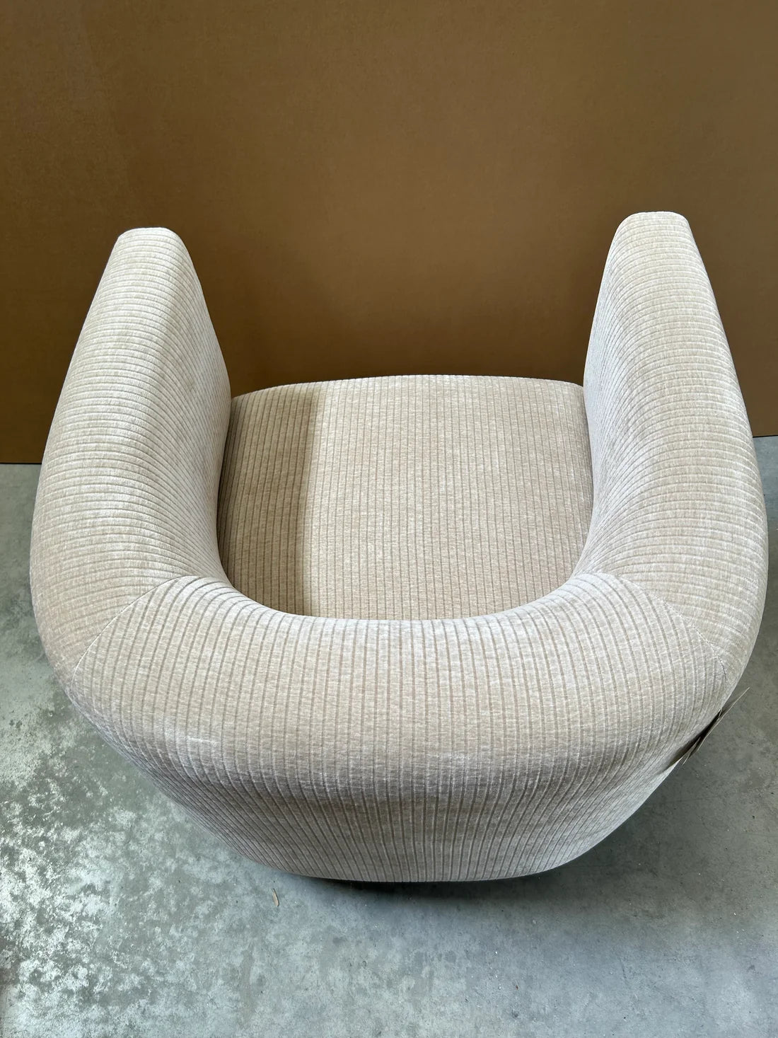 John Lewis Vila Tub Corduroy Armchair, Natural Living Room