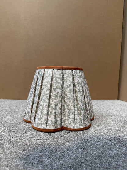 John Lewis x Sanderson Truffle Scallop Table Lamp, Green LAMP SHADE ONLY