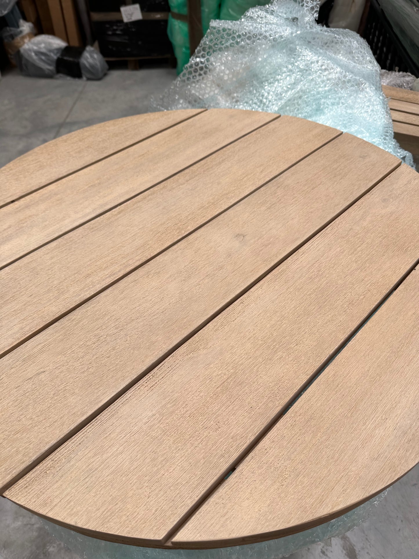 John Lewis Burford Round Garden Bistro Table, 75cm (Acacia Wood), Natural